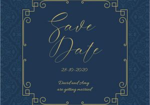 Invitation Card Design Vector Free Download Elegant Save the Date Invitation Design Download Free
