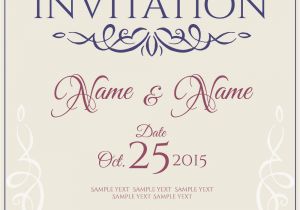 Invitation Card Design Vector Free Download Invitation Card Design