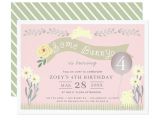 Invitation Card for 18th Birthday Background some Bunny Pastel Pink Girl Birthday Invitation Zazzle Com