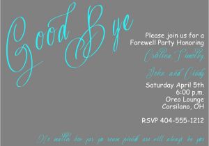 Invitation Card for Farewell Party for Seniors Going Away Party Invitations New Selections Summer 2020