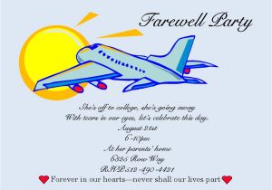 Invitation Card for Farewell Party In School Going Away Party Invitations New Selections Summer 2020