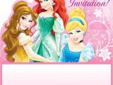Invitation Card for Name Ceremony Free Printable Princess Invitation Templates Princess