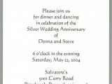 Invitation Card for Silver Jubilee Wedding Anniversary 25th Wedding Anniversary Invitation Wording Cobypic Com