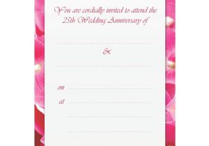 Invitation Card for Silver Jubilee Wedding Anniversary 25th Wedding Anniversary Silver Jubilee themed Pack Of 36 Cards Fill In Style