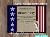 Invitation Card for Teachers On Farewell Party Military Going Away Party Navy Farewell Invitation with