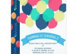 Invitation Card for Your Birthday Party Birthday Balloons Children S Party Invitation Birthday