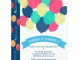 Invitation Card for Your Birthday Party Birthday Balloons Children S Party Invitation Birthday