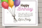 Invitation Card for Your Birthday Party Happy Birthday Invitation Card Stock Vector Art