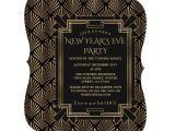 Invitation Card New Year Party Charm Roaring 20 S Great Gatsby New Year Party Invitation