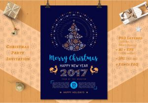 Invitation Card New Year Party Christmas Party Poster and Cards On Behance