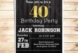 Invitation Card Of Birthday Party Blank Invitation Card Template Einladung 40 Geburtstag