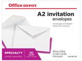 Invitation Card On Teachers Day Office Depota Brand Invitation Envelopes A2 4 3 8 X 5 3 4 White Pack Of 100 Item 633752