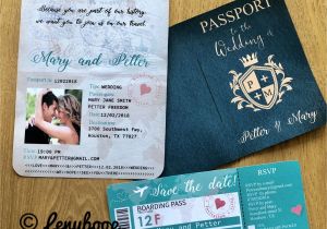 Invitation Card Quotes for Freshers Party Passport Wedding Invitations with Rsvp and Boarding Pass Pdf
