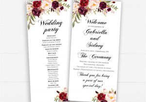 Invitation Card Shop Near Me Wedding Program Template Printable Wedding Ceremony