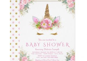 Invitation Card Size In Pixels Adorable Unicorn Face Baby Shower Invitations Zazzle Com