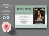 Invitation Card Using Ms Word Funeral Announcement and Invitation Card Template Ms Word
