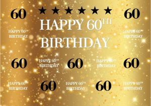 Invitation Card Yellow 60th Birthday Aofoto 6x6ft Golden 60th Birthday Background Shiny Stars Glitter Spots Customizable Bday Backdrop for Photography Adult Man Woman 60 Years Old Party