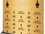 Invitation Card Yellow 60th Birthday Mehofoto 60th Birthday Background Champagne Glass Repeat Backdrop Golden Background Black 60th Birthday Party Booth Banner Decoration Men Women