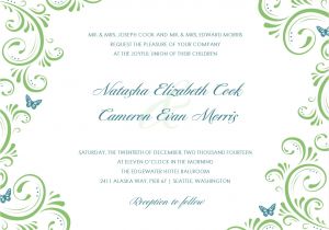 Invitiation Template Wedding Invitations Cards Template Best Template Collection