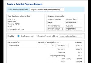 Invoice Request Email Template Email Invoices Paypal Business solutions