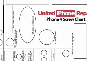 iPhone 4 Screw Template iPhone 4 Screen Repair Diagram iPhone Free Engine Image
