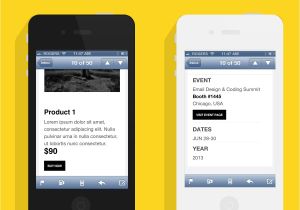 iPhone Email Template Corporate Communicator A Responsive Email Template for