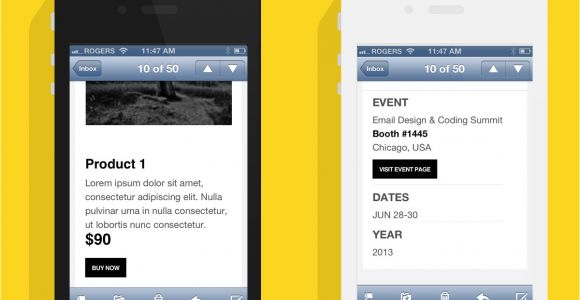 iPhone Email Template Corporate Communicator A Responsive Email Template for