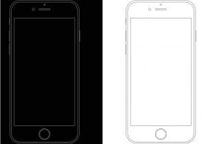 iPhone Wireframe Template Illustrator Free Minimal Apple iPhone 6s Wireframe Templates Psd Titanui