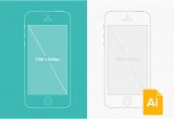 iPhone Wireframe Template Illustrator iPhone Wireframe Template Illustrator Free Template Design