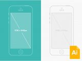 iPhone Wireframe Template Illustrator iPhone Wireframe Template Illustrator Free Template Design