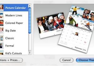 Iphoto Calendar Templates Iphoto Calendar How to Make Photo Calendar with Iphoto On Mac