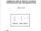 Iptm Traffic Template Derivations Manual for formulas Used In Traffic Accident