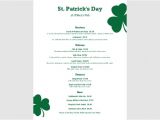 Irish Menu Templates 8 St Patrick 39 S Day Menu Templates Free Premium Templates
