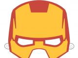 Ironman Mask Template Free Printable Hero Masks Iron Man Birthday Pinterest