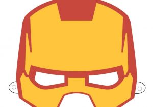 Ironman Mask Template Free Printable Hero Masks Iron Man Birthday Pinterest