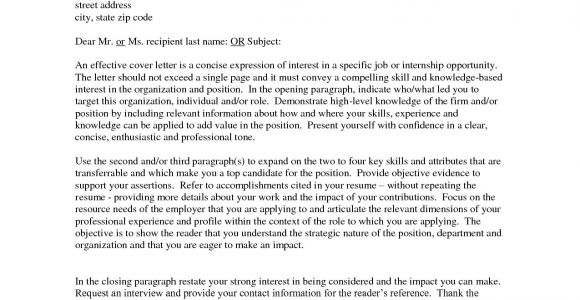 Is A Letter Of Interest A Cover Letter How to Write A Cover Letter Of Interest Example for A Job