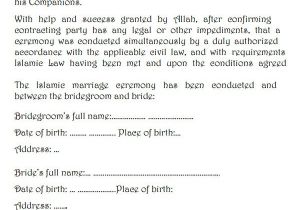 Islamic Divorce Certificate Template 10 Best Images Of Muslim Marriage Certificate Sample