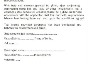 Islamic Marriage Contract Template How to Get Muslim Marriage Certificate In the Philippines