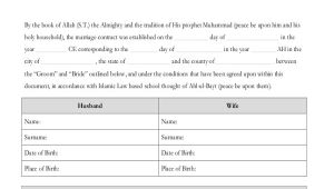 Islamic Marriage Contract Template Sample Marriage Contract form 8 Free Documents In Doc Pdf