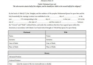 Islamic Marriage Contract Template Wedding Contract Template 23 Download Documents In Pdf