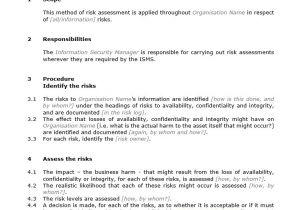 Iso 27001 Policy Templates How to Write An iso 27001 Compliant Risk assessment