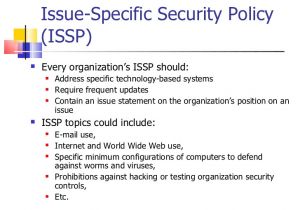 Issp Template Information Security Policy 2011