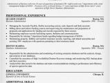 It Administrator Sample Resume How to Write A Business Administration Resume