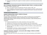 It Administrator Sample Resume Sample Resume for An Entry Level Systems Administrator