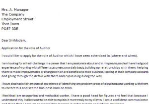 It Auditor Cover Letter Audit Cover Letter How to format Cover Letter