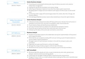 It Business Analyst Resume Sample Business Analyst Resume Samples and Templates Visualcv