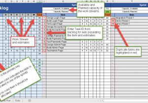 It Capacity Planning Template Sprint Capacity Planning Excel Template Free Project
