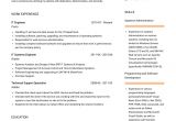 It Engineer Resume Sample It Engineer Resume Samples and Templates Visualcv
