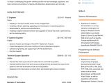 It Engineer Resume Sample It Engineer Resume Samples and Templates Visualcv