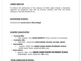 It Fresher Resume format Doc 5 Hr Fresher Resume Template 5 Free Word Pdf format